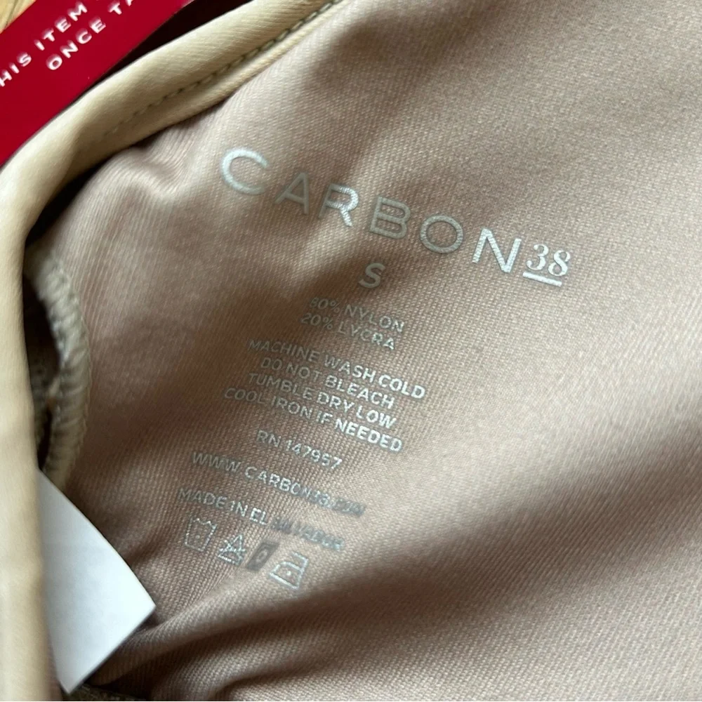 Carbon38 takara shine sports bra‎ size xs tan women’s